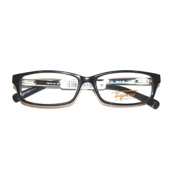 TIGRESS TGS109W BROWN RECTANGULAR EYEGLASSES FRAME 52-16-135 - Picture 2 of 6